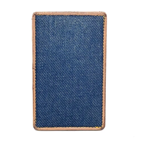 Portefeuille porte carte en denim Dior