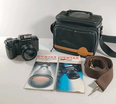 Pentax SF10 SLR Film Camera With Sigma 70mm AF Lens Brochure Strap & Bag Tested