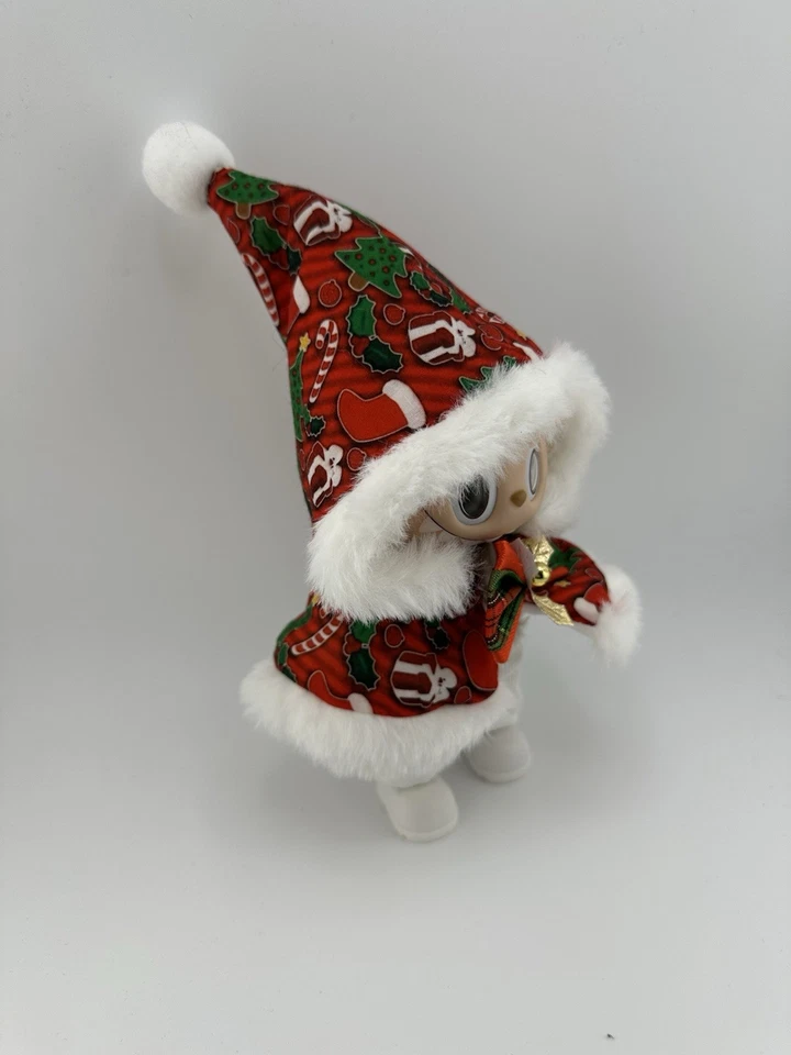Labubu Clothes Christmas Hoodie Cape β€οΈ Red π€ Antlers (No Doll) - Image 4 of 4