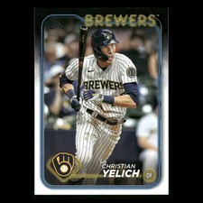 Christian Yelich #145 2024 Topps Milwaukee Brewers Baseball Card MLB