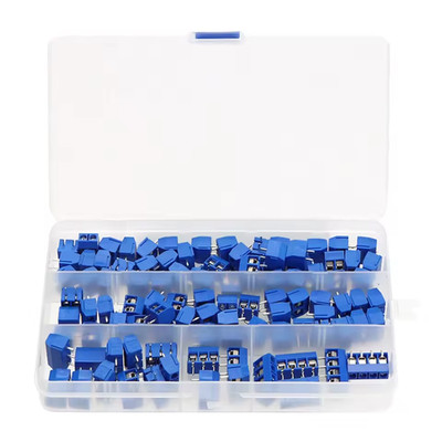100Pcs KF301 Terminal Block 2/3/4 Pin 5mm Pitch PCB Mount Screw Connector
