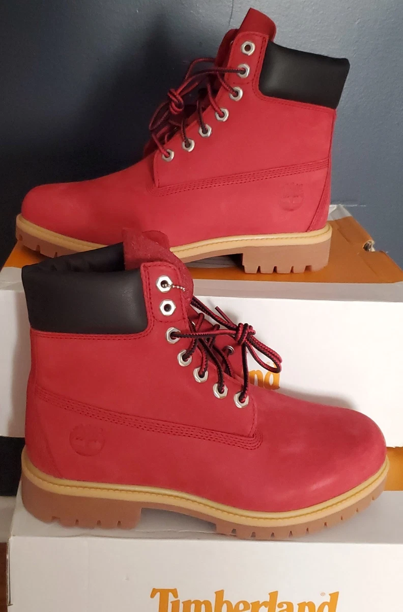 Timberland Leather Upper Red Boots for Men | eBay