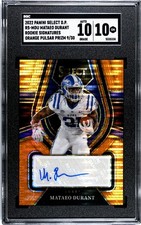 2022 Select Draft Mataeo Durant SGC 10 w/10 Auto Neon Orange Pulsar Prizm /30