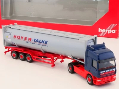 Herpa 150378 DAF CF Drucksilocontainer-Sattelzug Hoyer-Talke OVP 1705-21-45 - Bild 1 von 4