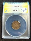 1901 INDIAN HEAD CENT ANACS EF 40 957
