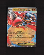 Mega Lucario ex 113/217 Eroi Ascesi Carta Pokemon Holo Ultra Rara NM