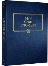 Whitman US Half Cent Coin Album 1793 - 1857 #9109
