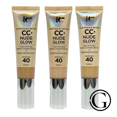 IT Cosmetics Nude Glow Your Skin But Better CC+ Cream SPF 40 1.08 oz CHOOSE