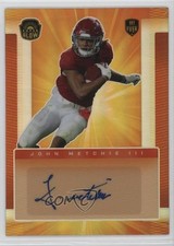 2021 Super Glow Sports Inaugural Edition Orange 82/100 John Metchie III Auto uk2