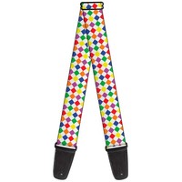 Guitar Strap - Diamonds White/Multi Neon (Us Import) ACC NEU