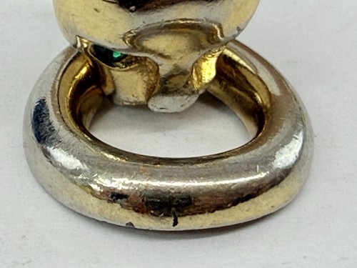 Orecchini Vintage Givenchy Tono Oro Pantera Giaguaro Battiporta Clip Parigi - Foto 9 di 19