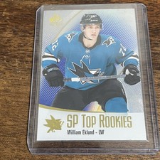 2021-22 SP Authentic #TR-9 William Eklund SP Top Rookies Blue