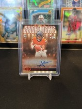 2024 Panini Illusions - Bright Lights Signatures Audric Estime #BLS-AEE Red /99