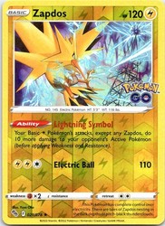 Zapdos 029/078 Pokémon GO Reverse Holo