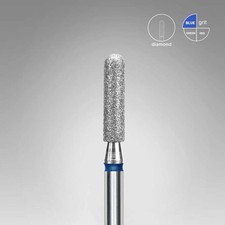 STALEKS PRO EXPERT DIAMOND NAIL DRILL BIT ROUNDED CYLINDER BLUE HEAD DIAMETER 2.