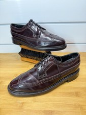 VTG Florsheim Imperial Kenmoor 5 Nail Shell Cordovan Mens 8.5 Longwing