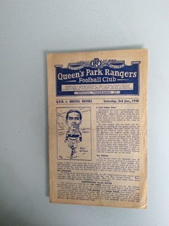QUEENS PARK RANGERS V BRISTOL ROVERS 03.01.1948 FOOTBALL LEAGUE GAME
