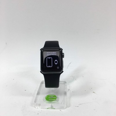 GPS Only Apple Watch Series 3 38MM Space Gray Aluminum Black Sport Band