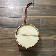 Vintage Wood Snare 12" Drum Genuine Skin Head Wooden Rim Parade Unbranded 12x5