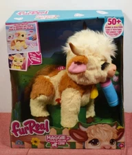 FurReal Friends Maggie the Feed & Follow Cow Interactive Plush 50+ Sounds NEW