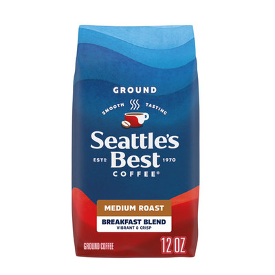 Seattle s Best coffee Post Alley Dark Roast Ground coffee 100% Arabica 12 Oz....
