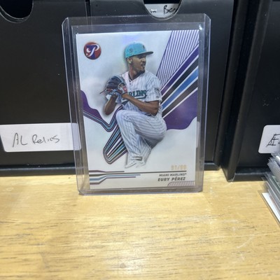 2024 Topps Pristine - Eury Perez #108 Purple Refractor /99