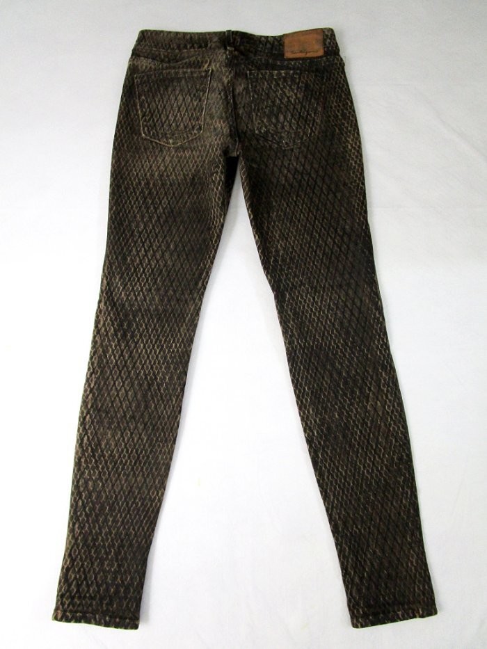 True Religion Halle Coated Snake Print Skinny Jeans Size 27 thumbnail 3