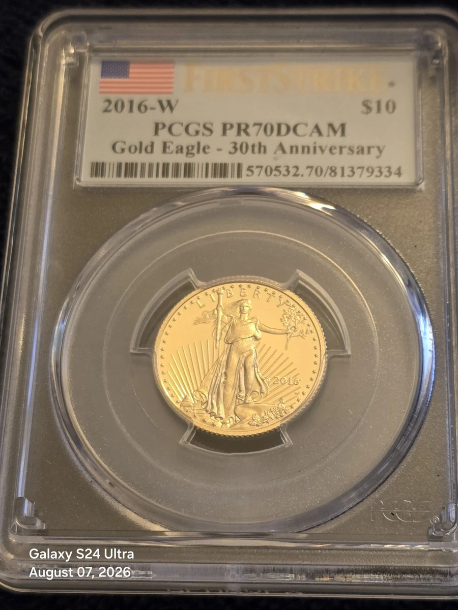 30周年記念 MS70 ファーストストライク イーグル銀貨 PCGS 2016 30周年