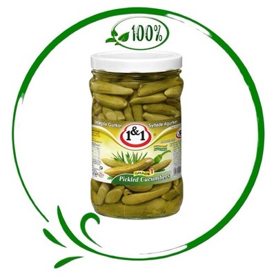 Mini Salz Gurken   Extra kleine Essiggurken | Small Pickled Cucumbers 1&1 660g
