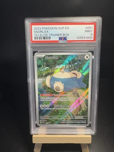 2023 POKEMON SVP EN SNORLAX 151 ETB #51 PSA 9 A