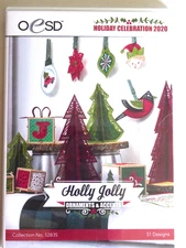 OESD 12835 Embroidery CD Christmas Holly Jolly Ornaments & Accents 51 Designs