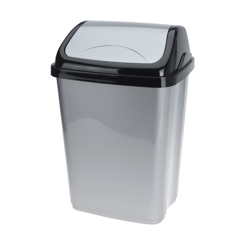 Abfalleimer m. Schwing Deckel - 16 L / klein - Müll Eimer Tonne Sammler Behälter - Bild 1 von 3