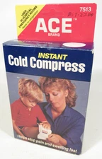 Vintage New Sealed 1988 Ace Brand Instant Cold Compress #7513 Grocery Prop