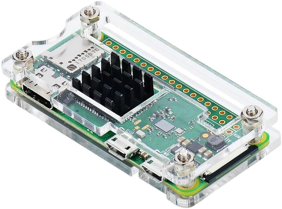 Raspberry Pi Zero Case, Case for Raspberry Pi Zero 2 W, with Heatsink, HDMI Adap - Image 3 of 4