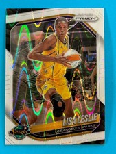 Lisa Leslie 2025 Panini Prizm WNBA (SP) White Seismic Wave Prizm #106 LA Sparks