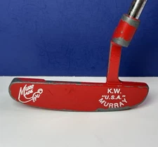 Vintage K.W. "USA" Murray Red Murr Made Putter RH 35" Blade Rare - Paint Loss