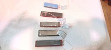 Vintage Lot Of 5 Harmonica's Atta Boy, Junior, Bluebird, My Friend,  Music Mast
