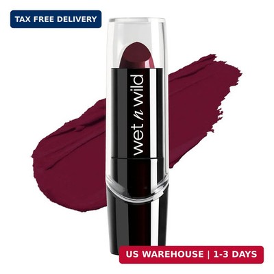 wet n wild Silk Finish Lipstick, Hydrating Rich Buildable Lip Color, Formulated 