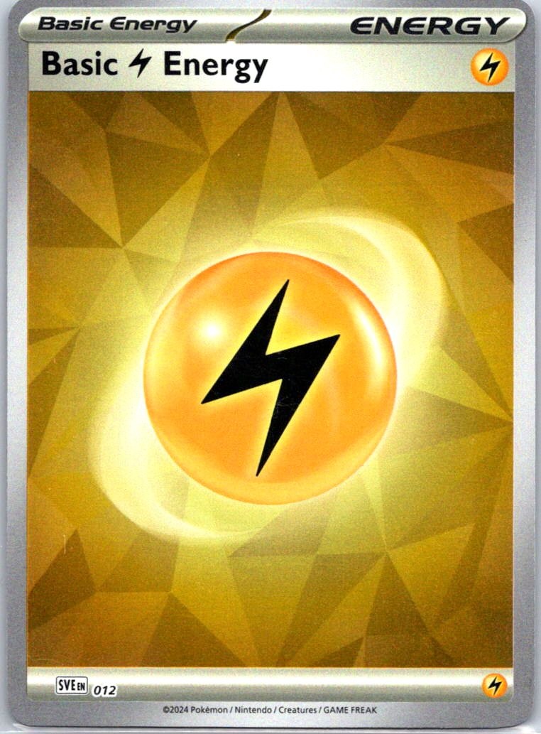 Pokemon TCG Basic Lightning Energy - 012 Common Holo