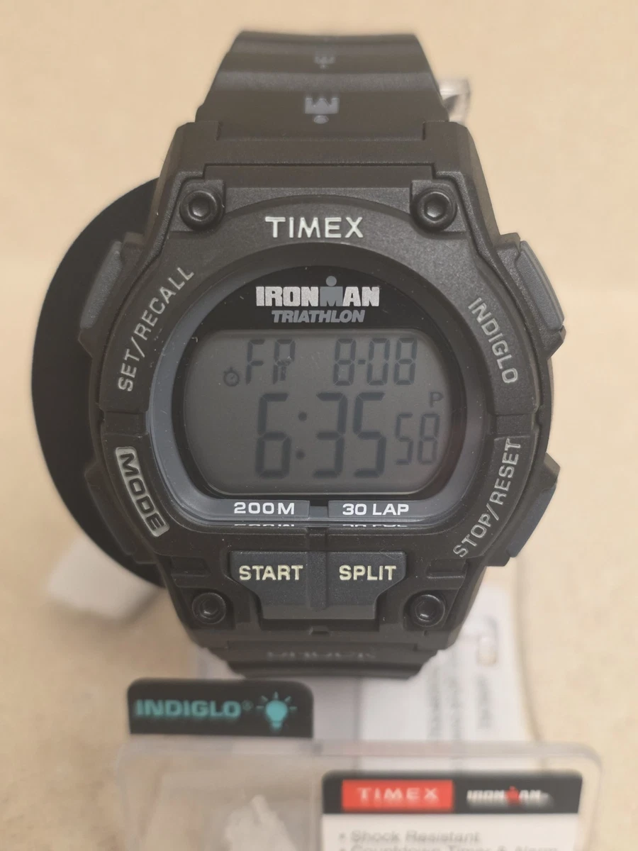 Timex T5K198, "Ironman Triathlon" 30-Lap Nylon Watch, Shock - Foto 4