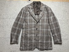 The Armoury Blazer Mens 50 (40 US) Brown Check Wool Tweed Sport Coat Japan VBC