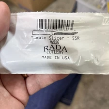 Rada Tomato Slicer W226 Knife, Dual Serrated blade slice tomatoes thick or thin