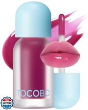 TOCOBO Juicy Berry Plumping Lip Oil 02 Berry Brandy – Korean Vegan Hydrating 