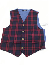 Nautica Baby Boys' Tartan Vest Multi Size 7 Reg