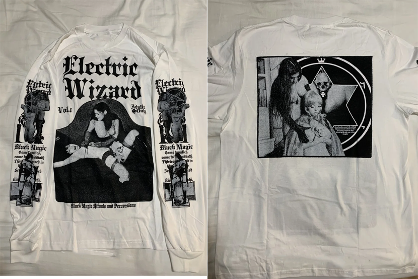 Electric Wizard Longsleeve Unisex 2 side aop 3D White S-5XL | eBay