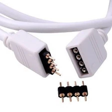 5m Extension Connect Cable 16.4ft 4-pin Plug for LED 3528 5050 RGB Strip Light