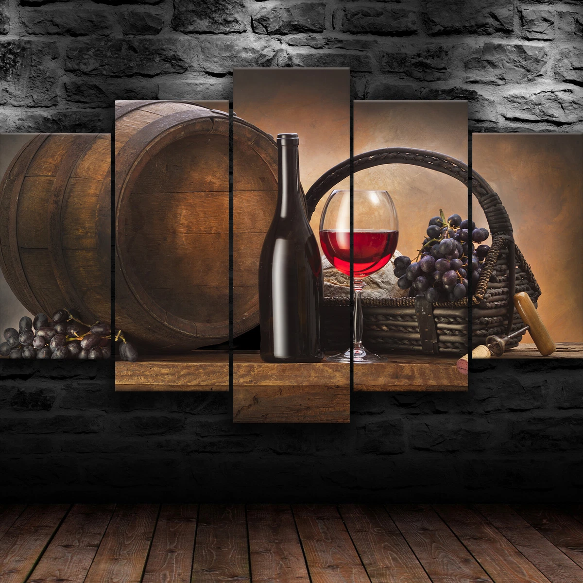 Winegrapes Wine Kitchen Wall Decoration