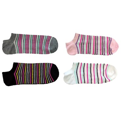 SET MEHRFARBIGE STREIFEN DAMEN BAUMWOLLSOCKEN WEICH UND LEICHT MOD: BD-1081