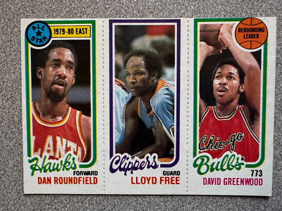 1980-81 Topps Dan Roundfield #3 Lloyd Free #218 David Greenwood #42