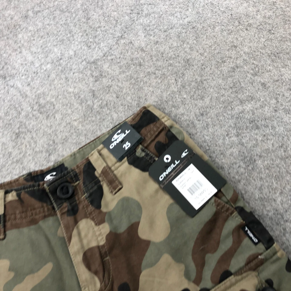 Pantalones Cortos ONeill Niños 25 Camuflaje Cinturón Bolsillos Carga Militar Excedente Foto 4 de 4
